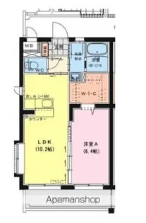 オーシャンハイツ参番館【201号室】の間取り