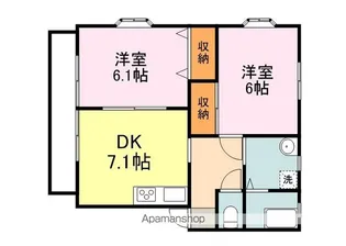 広島県福山市草戸町1丁目【アパート】の間取り