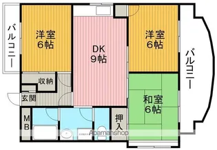 プロスエイト【2階】の間取り