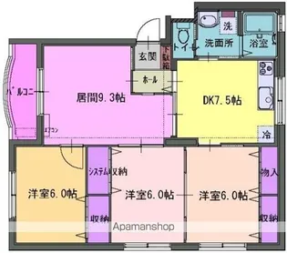 MANSION ROYAL【302号室】の間取り