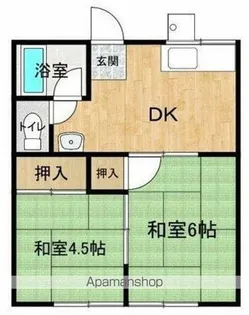 コーポ木村【1階】の間取り