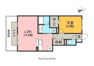 ソラーナ長崎【1階】の間取り
