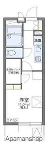レオパレスゆめ咲【3階】の間取り