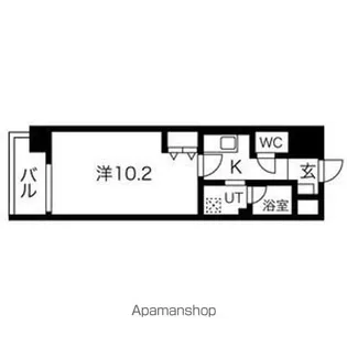 ヒルズ新栄2号館【4階】の間取り