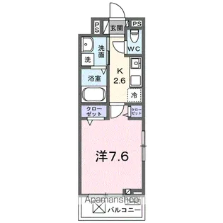 クラール中市 A【3階】の間取り