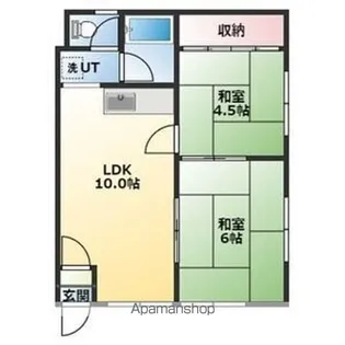 コーポ旭【201号室】の間取り