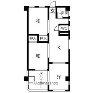 アヴィオン岐阜【3階】の間取り