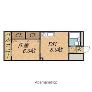 メゾン小林【307号室】の間取り