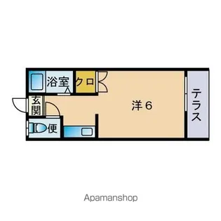 ワイズワカキ南福岡【2階】の間取り