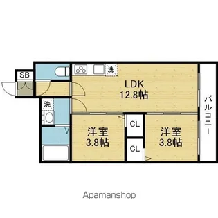 TIO GRACE【2階】の間取り