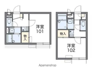1Kの間取り画像