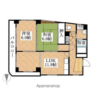 アイマンションかえで【4C号室】の間取り