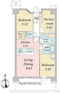 トラープランド蒼麗館【6階】の間取り