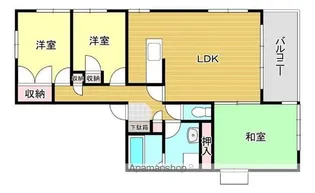 オークス西新【2階】の間取り