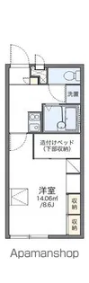 レオパレスCEPAGE【103号室】の間取り