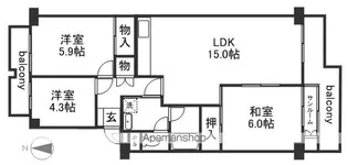 3LDKの間取り画像