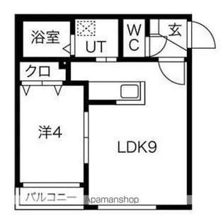 プレシェルト南円山【4階】の間取り
