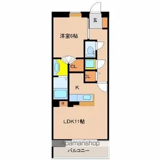 EXESS−ARC【303号室】の間取り