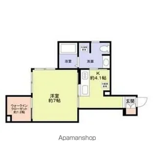 ガゾネサンス【1階】の間取り