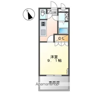 グランディール・S【103号室】の間取り