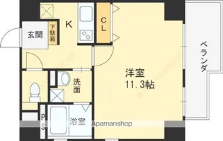 アミティタワー【405号室】の間取り