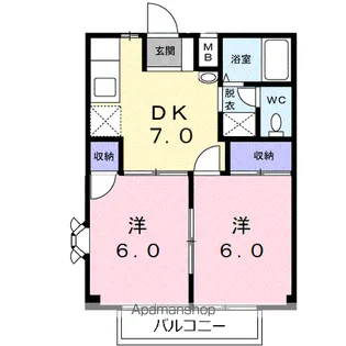 アーバンステートⅠ【2階】の間取り