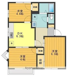 グリーンフレグランスA【202号室号室】の間取り