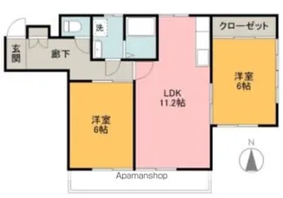 大谷ビル【201号室】の間取り