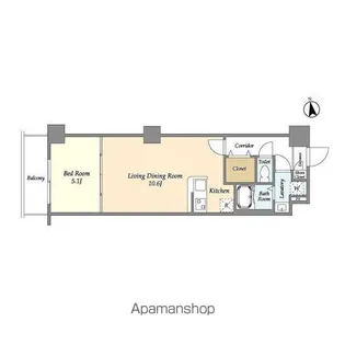 アルファコート西新井【3階】の間取り