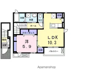 フラン フィオーレ1【2階】の間取り