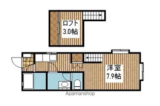 ハウスパーシモンⅢ【2階】の間取り