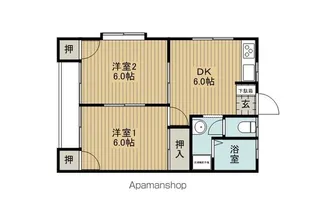 メゾン若宮【204号室】の間取り