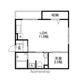 ヴィラージュA棟【2階】の間取り