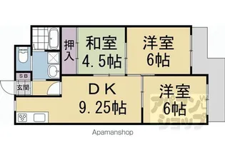 ハイツサイプリスA棟【308号室】の間取り