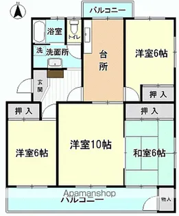 レジデンス優Ⅱ【202号室】の間取り