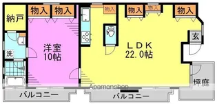シャトーアサガヤ【3階】の間取り