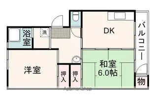 松富団地11号棟【307号室】の間取り