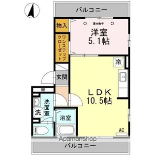 パーチェメゾン明日香【2階】の間取り