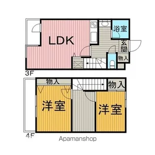 ピアレジアオヤマⅤ【3階】の間取り