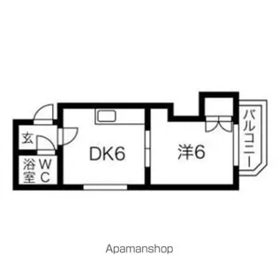 藤井ビル菊水Ⅰ【305号室】の間取り