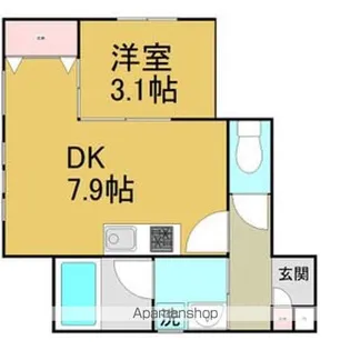ET TOI 中村公園(エトワ中村公園)【2階】の間取り