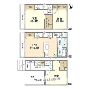 埼玉県川口市芝塚原2丁目【一戸建】の間取り
