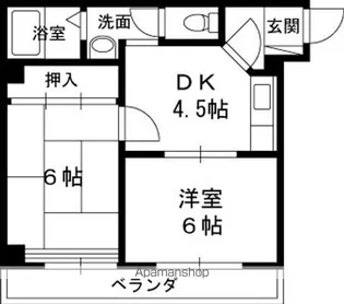 江上イエム【3階】の間取り
