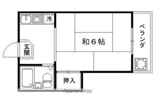 コーポ松井【203号室】の間取り