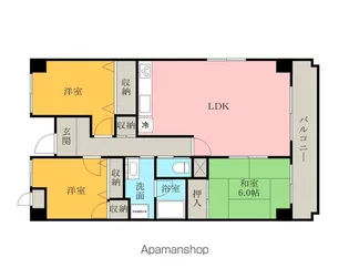 アーバンウェルネス【3階】の間取り
