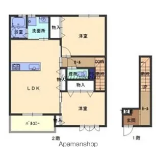 アマルフィY【2階】の間取り