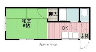 春日荘ハイツ【2階】の間取り