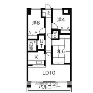 changuⅢ泉(チャング スリーイズミ)【2階】の間取り