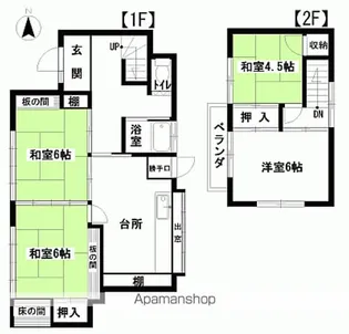 福島県いわき市内郷高坂町大平【一戸建】の間取り