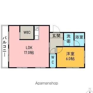 ユートピア植村【201号室】の間取り